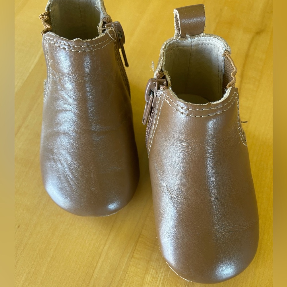 Leather Chelsea Boot | Color 'Espresso' | Soft Sole size 4 (9 - 12 months)